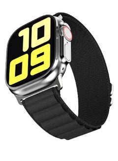 Replacement Nylon Loop Strap With Metal G‑Hook For Apple Watch Series 8 | 8 Ultra Black