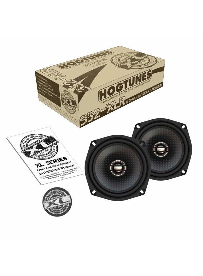 Hogtunes 352-XLR 5.25" Replacement Rear Speakers for 1998-2013 Harley-Davidson FLH Touring Models - Image 1