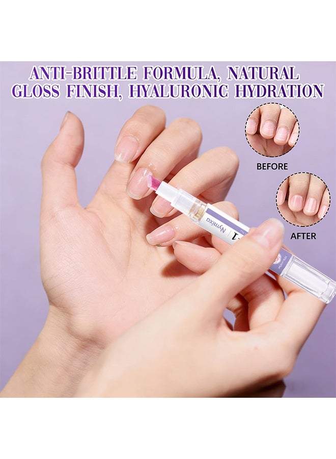 Nymixa 2-In-1 Cuticle Oil Pusher Pen, Ceramic Cuticle Pen, No Leak Travel Size Cuticle Pusher Pen With Oil, Nail Cuticle Remover, Moisturizing And Brightening Instant Keratin Removal Tool For Dry Damaged Nails, Moisturizes & Strengthens Nails - Image 5