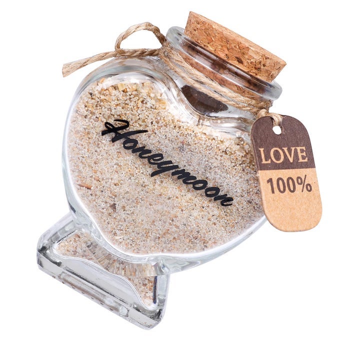 HONEYMOON GIFT HONEYMOON SAND KEEPSAKE JAR WEDDINGBRIDAL SHOWER GIFTS FOR NEWLYWED BRIDETRAVEL GIFT FOR COUPLESFIANCE