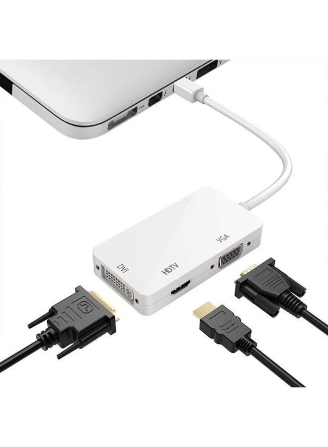 MiniDP To VGA/HDMI/DVI Converter Three-in-one Fruit One-electric Interface Connected To Tv Monitor Projection-Color:MiniDP To Three-in-one - Image 3