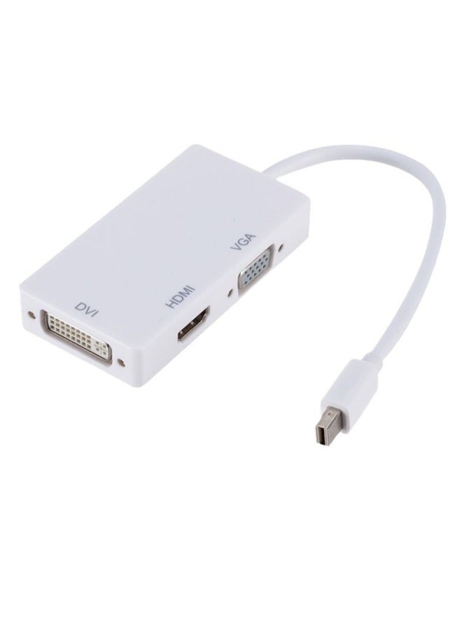 MiniDP To VGA/HDMI/DVI Converter Three-in-one Fruit One-electric Interface Connected To Tv Monitor Projection-Color:MiniDP To Three-in-one - Image 4