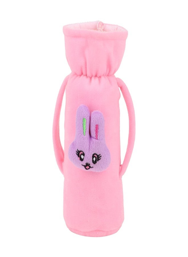 Da Anushi Soft Plush Stretchable Baby Feeding Handle Bottle Cover with Attractive Cartoon Design & Easy to Hold Strap for Newborn Babies, Suitable for 125-250 ML Bottle (Pack of 3) - Image 3