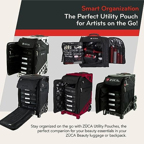 ZUCA Pro & Sport Bag Accessory: Extra-Large Utility MakeUp Pouch - Durable, Spacious Cosmetic Storage Solution For Travel & Professional Use - Image 3