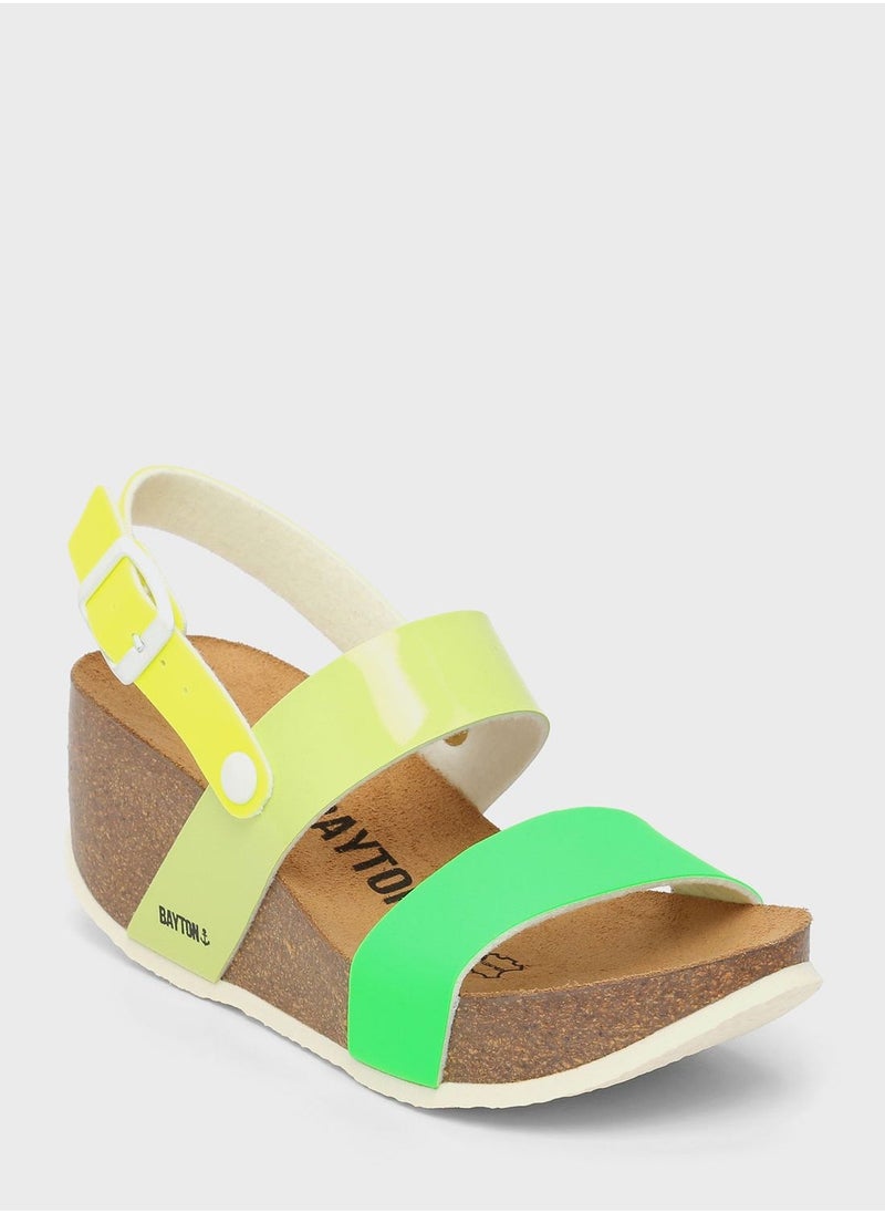 BAYTON Selene Multi Strap Wedge Sandals  - Image 1