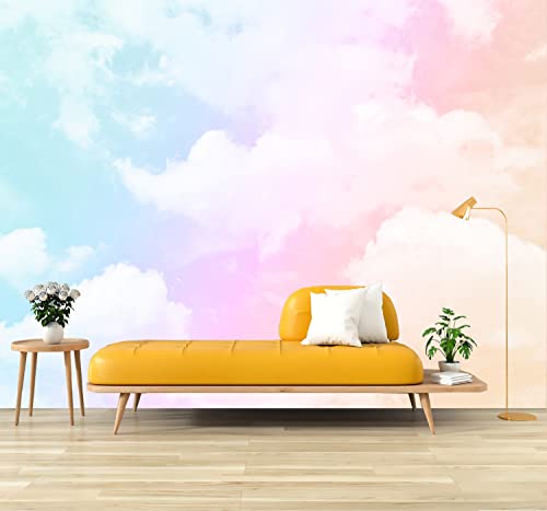 Reyhui Colorful Cloud Murals Fog Clouds Wallpaper Wall Mural for Bedroom Living Room - Image 1