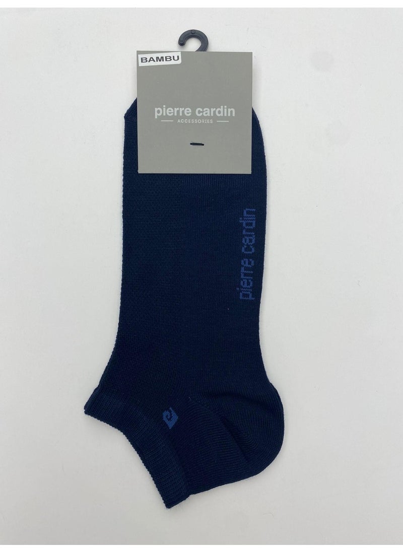 pierre cardin Bamboo 6-Pack Men's Booties-Sneakers Non-Slip Socks Herringbone Pattern 3052-PC Navy Blue  - Image 2