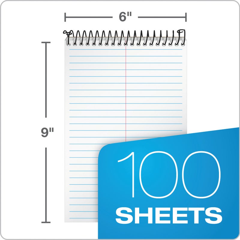 Tops Docket Gold Steno Book, 6" x 9", Gregg Rule, Clear Poly Cover, 100 Sheets (99708) - Image 3