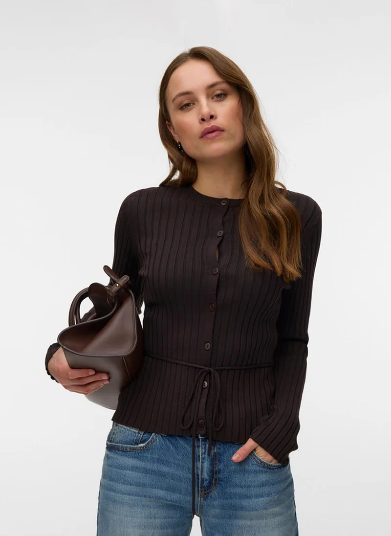 فيرو مودا VMNAOMI Long Sleeve O-Neck Type Cardigan