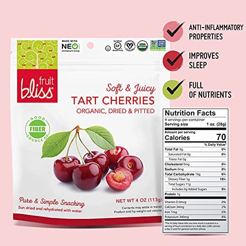 Fruit Bliss Organic Tart Cherries, 4 Ounce - Image 3
