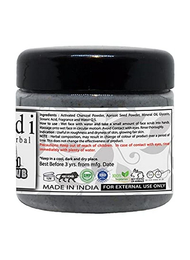 Khadi Natural Herbal Charcoal Face Scrub With Exfoliates Dead Skin | Tan Removal | Oily/Normal Skin | Radiant Glow| 180Gm  - Image 3
