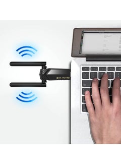 LB-LINK LB-Link USB WiFi 6 Adapter AX1800 WiFi 6 (802.11ax)| Dual High Gain Antenna Wireless USB 3.0 Auto Driver, MU-MIMO, WPA3 Security, Supports Windows 10/11,  - Image 3