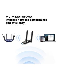 LB-LINK LB-Link USB WiFi 6 Adapter AX1800 WiFi 6 (802.11ax)| Dual High Gain Antenna Wireless USB 3.0 Auto Driver, MU-MIMO, WPA3 Security, Supports Windows 10/11,  - Image 5
