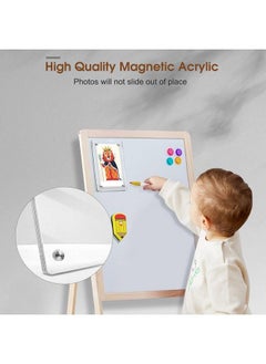 Fintie [4 Pack] Acrylic Magnetic Photo Frame For 3Inch Film Double Sided Fridge Picture Frame For Fujifilm Instax Mini 11 12 Evo 40 Mini Link 2 Printer Film Polaroid Instant Film Clear  - Image 5