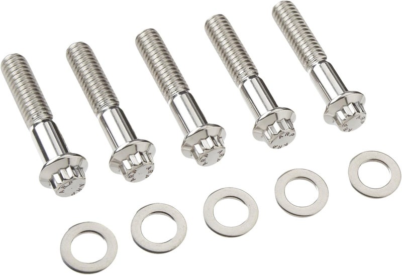 6131750 Stainless Steel 3/8-16 12-Point Bolts - Pack of 5