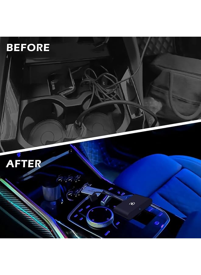 يو إل اتش واي سي محول كار بلاي لاسلكي لأجهزة آيفون، ترقية 2024 لمحول كار بلاي لاسلكي من أبل، تحويل سلكي إلى دونجل كار بلاي لاسلكي، توصيل وتشغيل مناسب للسيارات مع وظيفة كار بلاي من المصنع - Image 3