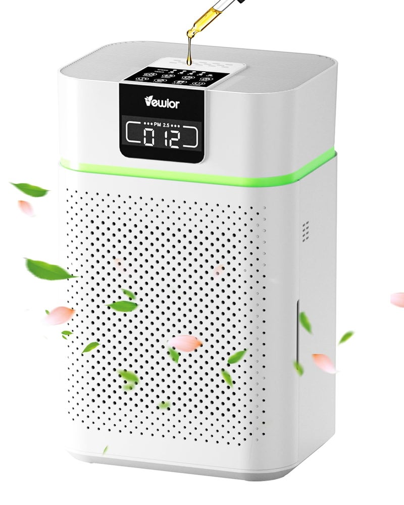 VEWIOR Air Purifier for Home Large Room, VEWIOR HEPA Air Purifier Bedroom Cover up to 1800ft² with Essential Diffuser, AUTO Mode, Sleep Mode, Timer, Lock, Air Cleaner for Wildfire Smoke Dust Pollen - Image 1
