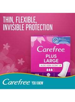 Carefree Aloe Vera Daily Pantyliners Large 48 Pads  - Image 2