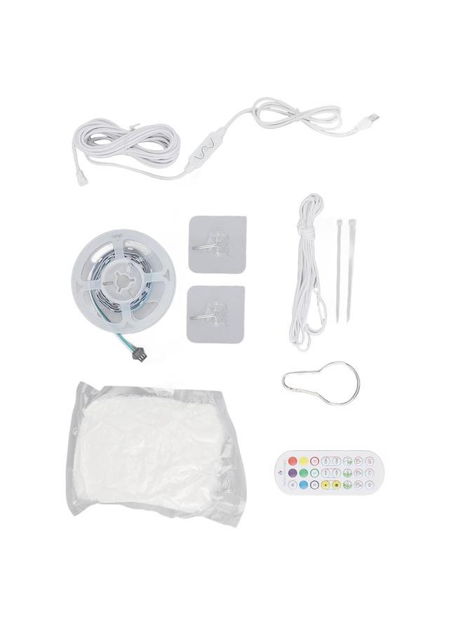 ثريا - مصباح محيطي LED دوار بإضاءة محيطية متعددة السطوع للمنزل - Image 1