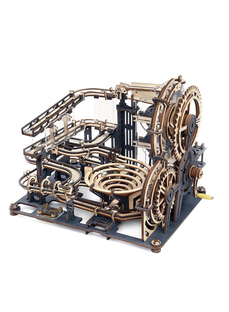 روكر لغز خشبي بتصميم ليلي رخامي مميز ثلاثي الأبعاد - لعبة تركيب يدوية خشبية تعليمية وممتعة - Image 1