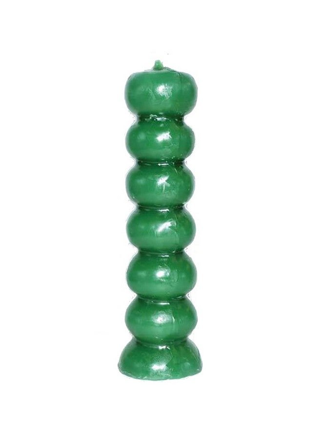 CircuitOffice 7 Knob Candle Green Color, Known as Wishing Candle - Image 1
