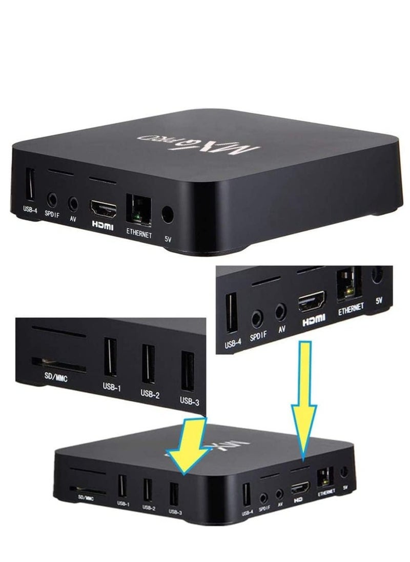 TV Box 2.4G Wifi YUNSYE TV BOX RAM 4GB DDR3 64GB H.265 HD 3D Quad Core Home Media Player,4K Smart TV Box