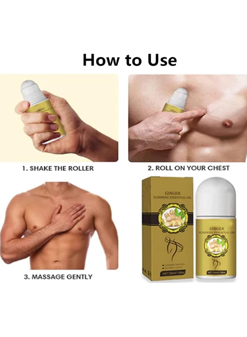 ياميم زيت الزنجبيل العضوي من يميم: حرق دهون البطن، تدليك إزالة السموم لتخفيف الوزن - Image 2