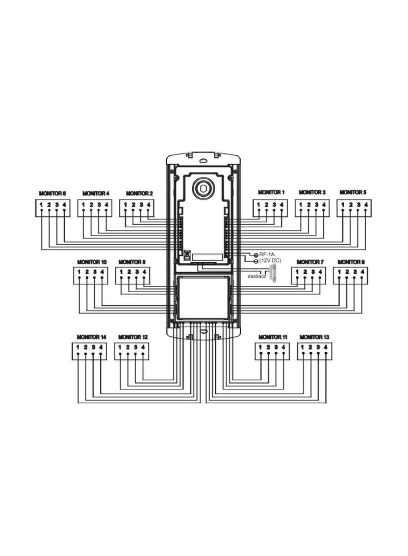 COMMAX Color Intercom Gate Camera with Aluminum Housing 14 Unit DRC-14AC2 - Image 4