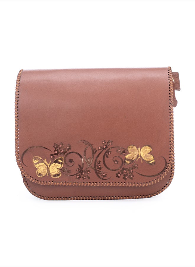 Sheer Fashionable Leather Crossbody Bag  - Image 1