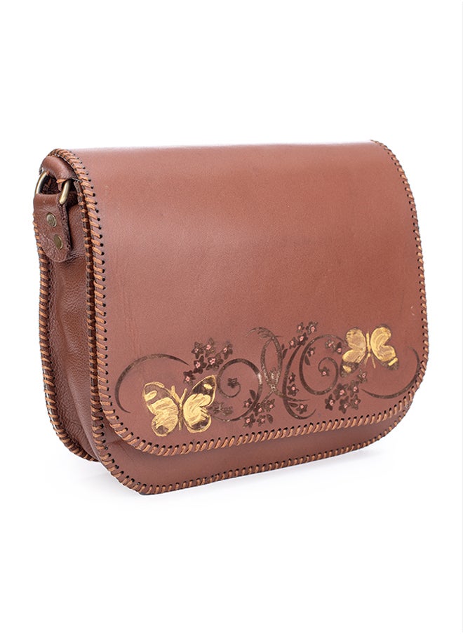 Sheer Fashionable Leather Crossbody Bag  - Image 2