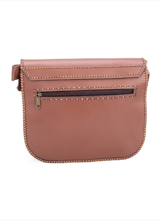 Sheer Fashionable Leather Crossbody Bag  - Image 4