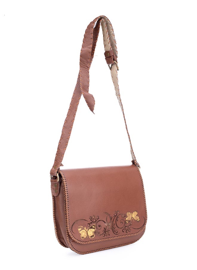 Sheer Fashionable Leather Crossbody Bag  - Image 3