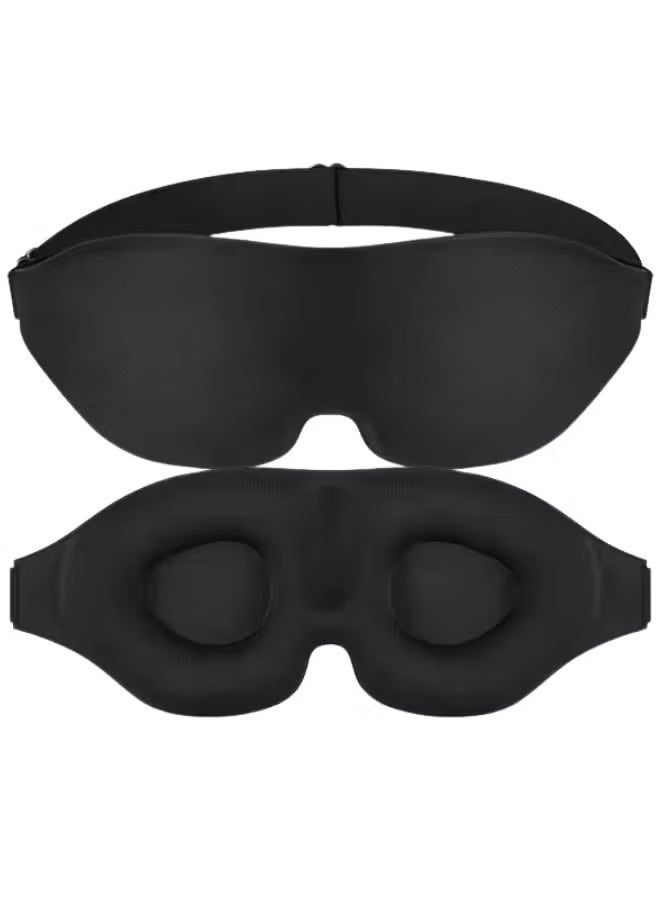 جيكومو قناع العين الحريري للنوم - فائق النعومة ومانع للضوء وقابل للتعديل للنوم العميق والسفر والقيلولة - Image 1