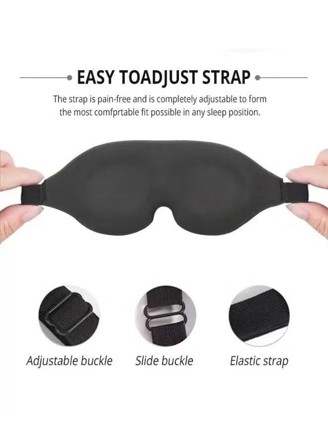 جيكومو قناع العين الحريري للنوم - فائق النعومة ومانع للضوء وقابل للتعديل للنوم العميق والسفر والقيلولة - Image 5