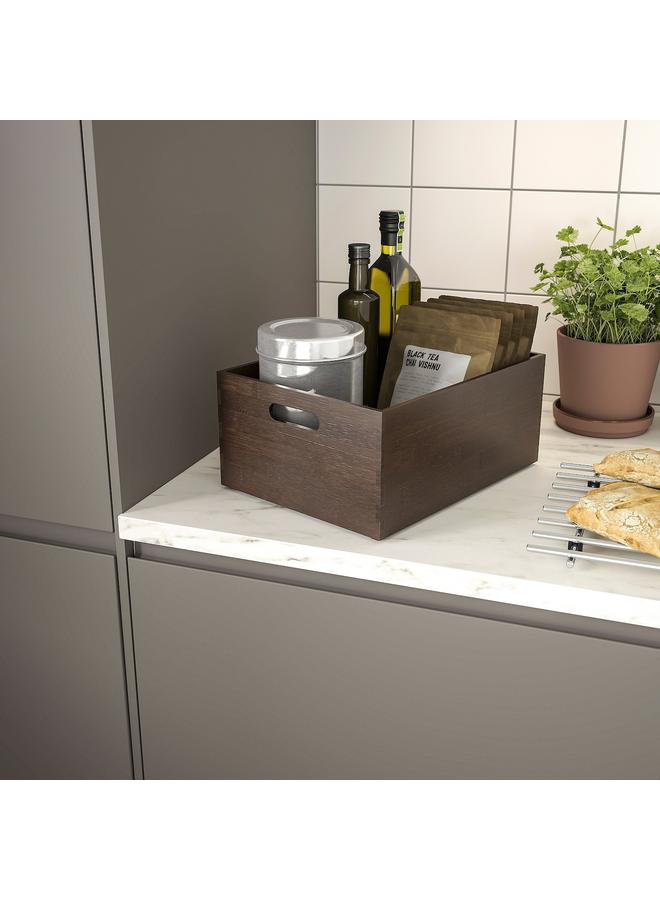 erorex Storage box, dark bamboo, 24x32x15 cm - Image 2