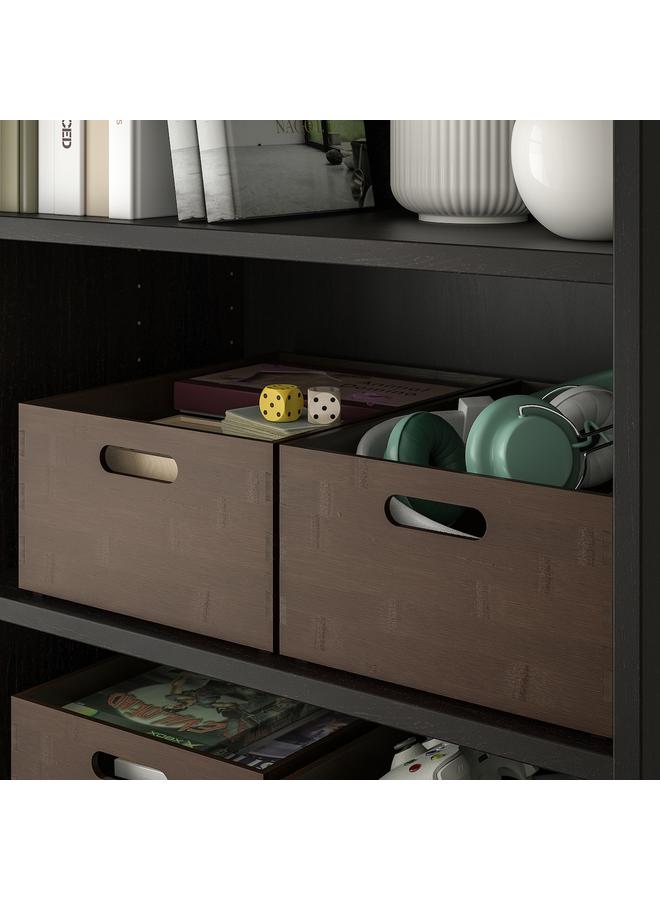 erorex Storage box, dark bamboo, 24x32x15 cm - Image 4