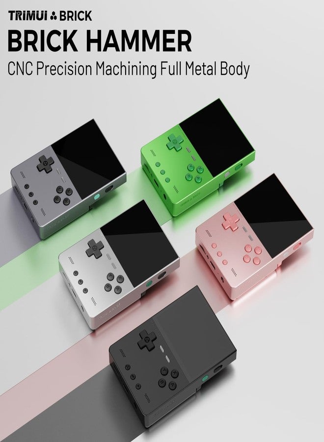 AMPOWN TRIMUI Brick Hammer Retro Handheld Game Console Portable Video Game Console Silver - Image 2