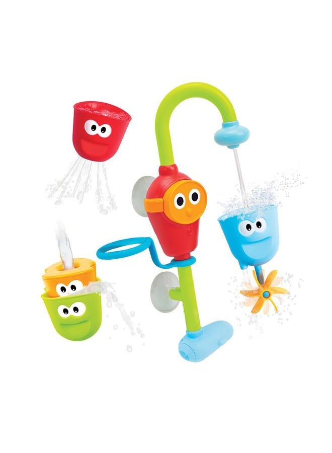 Yookidoo Toddler and Baby Bath Toy (Ages 1-3): Flow N Fill - 3 Stackable Play Cups - Battery Operated Interactive Hose Toy & Tumblers with Multiple Play Aspects - Make Bath Time Maigcal (No Mold) - Image 2