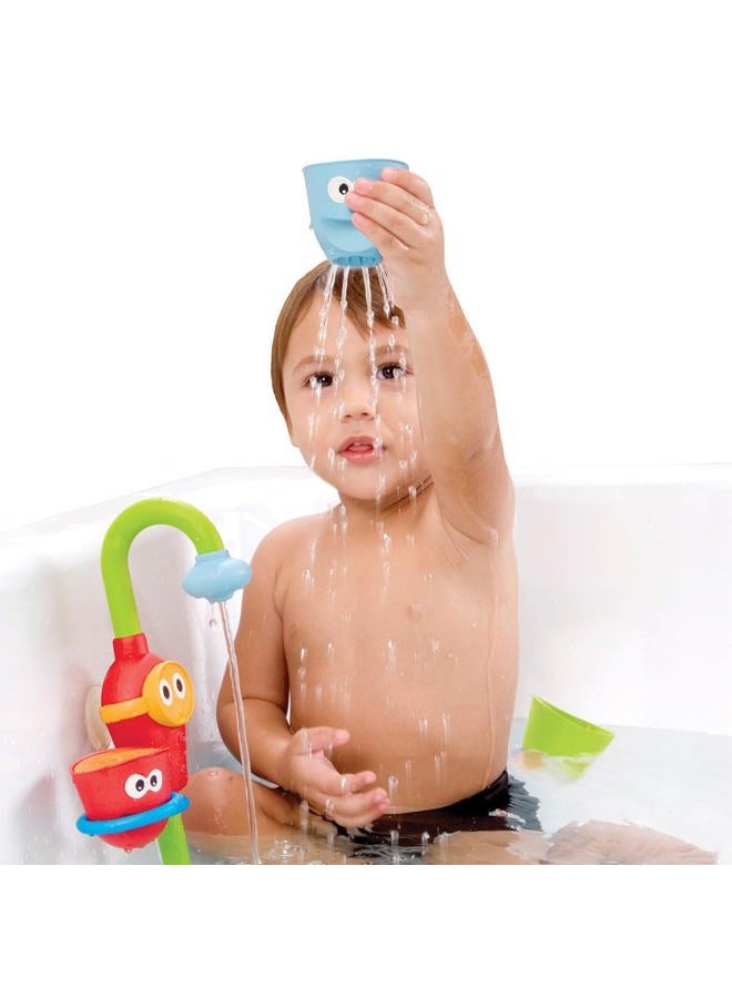 Yookidoo Toddler and Baby Bath Toy (Ages 1-3): Flow N Fill - 3 Stackable Play Cups - Battery Operated Interactive Hose Toy & Tumblers with Multiple Play Aspects - Make Bath Time Maigcal (No Mold) - Image 3