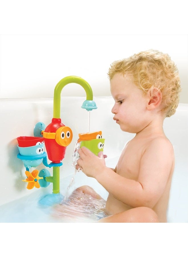 Yookidoo Toddler and Baby Bath Toy (Ages 1-3): Flow N Fill - 3 Stackable Play Cups - Battery Operated Interactive Hose Toy & Tumblers with Multiple Play Aspects - Make Bath Time Maigcal (No Mold) - Image 5