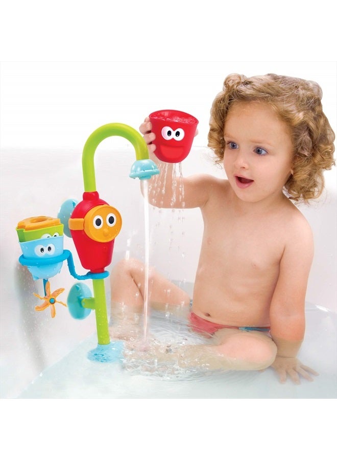 Yookidoo Toddler and Baby Bath Toy (Ages 1-3): Flow N Fill - 3 Stackable Play Cups - Battery Operated Interactive Hose Toy & Tumblers with Multiple Play Aspects - Make Bath Time Maigcal (No Mold) - Image 4