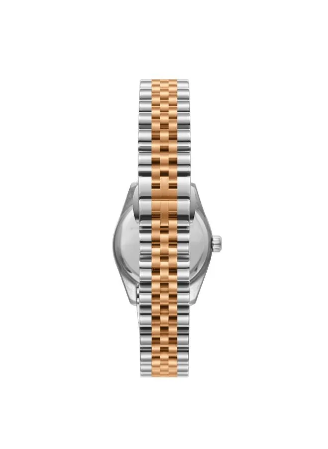 بيفرلي هيلز بولو كلوب BEVERLY HILLS POLO CLUB BP3707X.520 Women's Analog Display Watch & Metal Strap Silver/Rose Gold