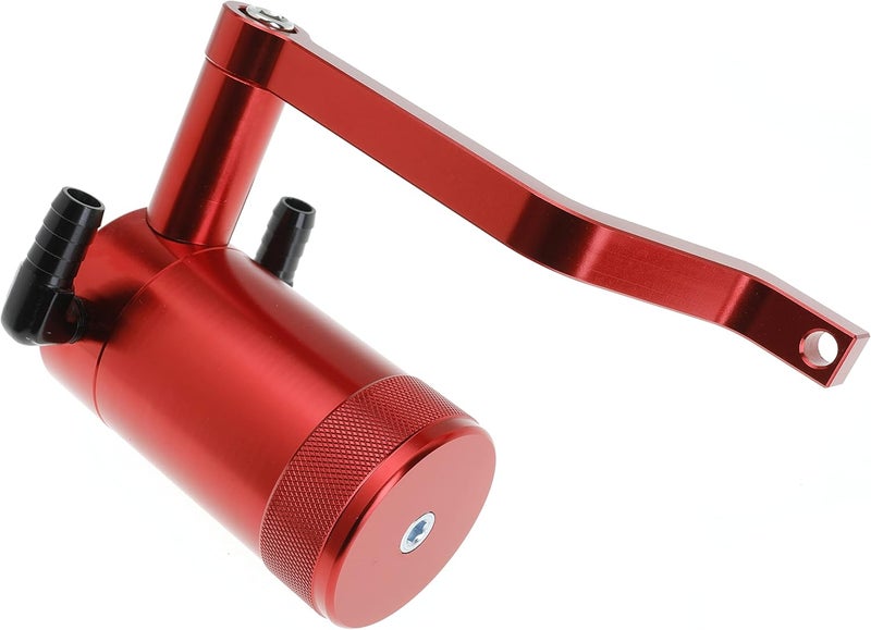 Jofynzo Billet Catch Can with HEMI Technology Z-Bracket for Dodge Challenger, Charger, Chrysler 300, Jeep Grand Cherokee (Red) - Image 3