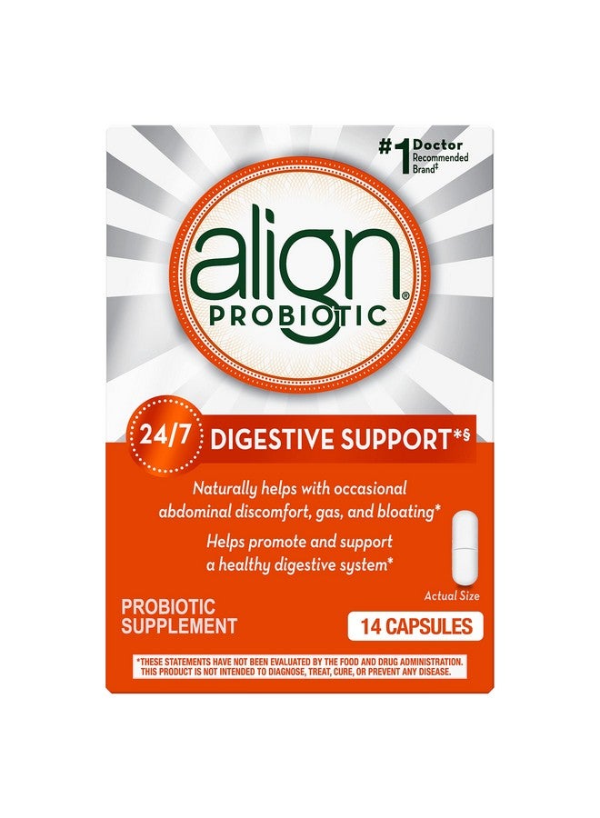 Align بروبيوتيك بروبيوتيك للنساء والرجال مكمل بروبيوتيك يومي لصحة الجهاز الهضمي* 1 بروبيوتيك موصى به من قبل الأطباء وأطباء الجهاز الهضمي‡ 14 كبسولة - Image 1