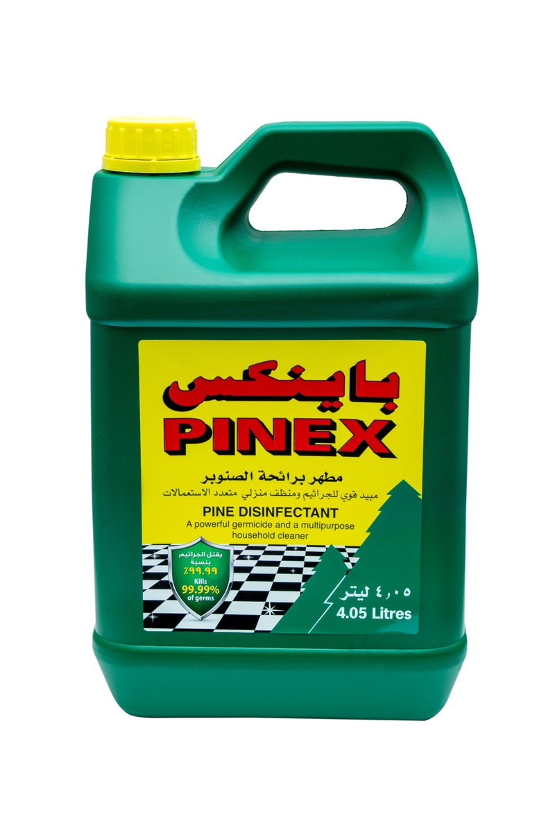 PINEX Disinfectant Cleaner, Multipurpose Cleaning Liquid for Floors and Kitchens, Bathrooms, and Surfaces, Germ Protection, Long Lasting Freshness, Suitable for Home and Industrial Use, 4.05 Litres - Image 1