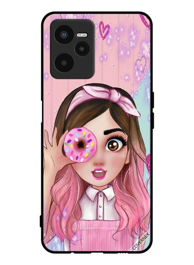 Covernex Protective Case Cover For Realme C35 Donut Lover Girl Art - Image 1