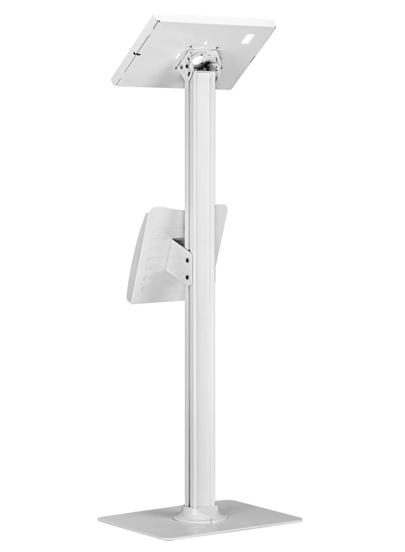 Skill Tech SH PAD04 Anti-Theft Kiosk Tablet Stand for 9.7"-11" Tablets, 1kg Load Capacity –Matte White - Image 4