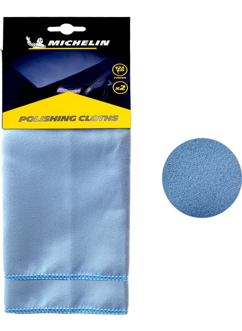 Michelin MC32484 32 x 32 cm Microfiber Polishing Polishing Cloth 2 pcs  - Image 2