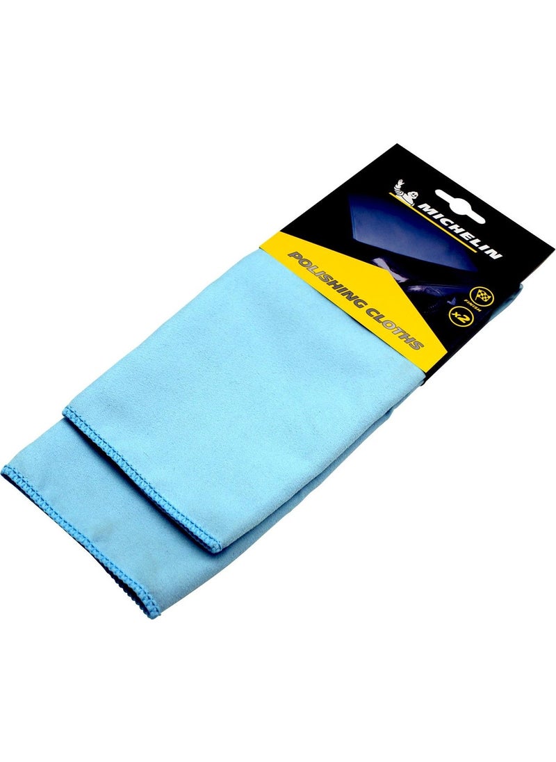 Michelin MC32484 32 x 32 cm Microfiber Polishing Polishing Cloth 2 pcs  - Image 1