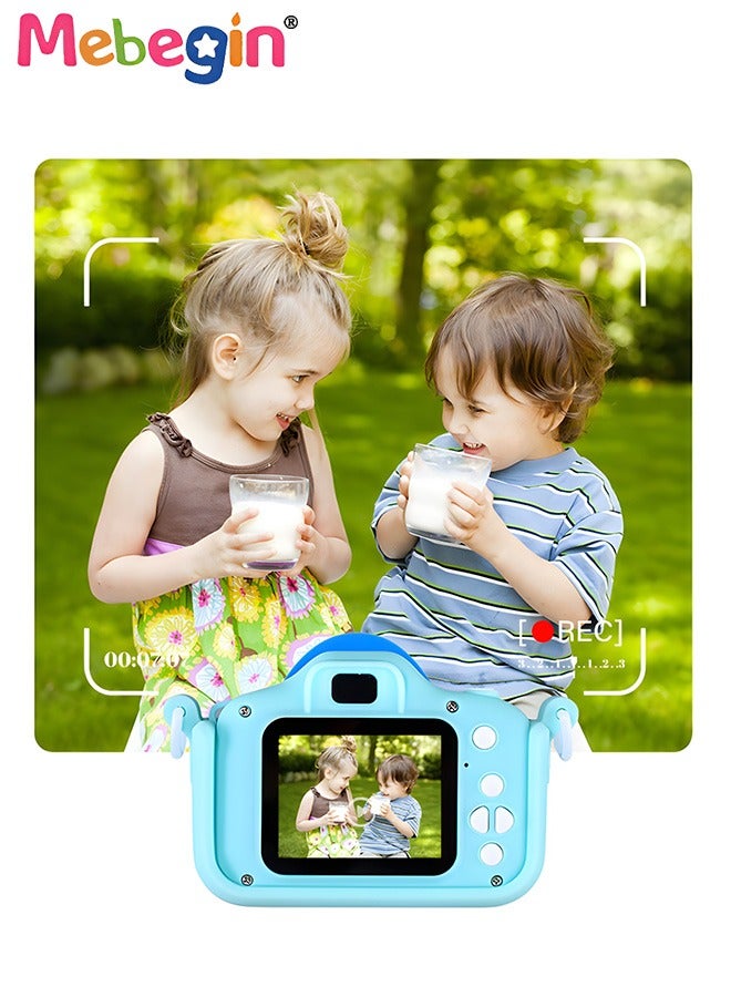 MEBEGIN Shark Camera for Kids with Cartoon Silicone Cover and 16G SD Card, 1080P HD Digital Mini Camera Toys for Boys Girls Birthday Gifts Ideas,Personal Video Players Portable HD 48 Million Pixels Kids Selfie Camera - Image 4